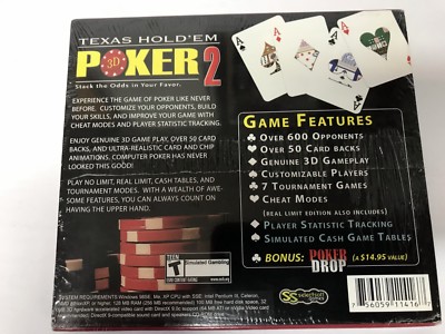 その他 Lovin' You Poker THE 2ECOND 3BOX No Limit Texas Hold'em 3D Poker 2: Bonus Edition (PC, 2006) New