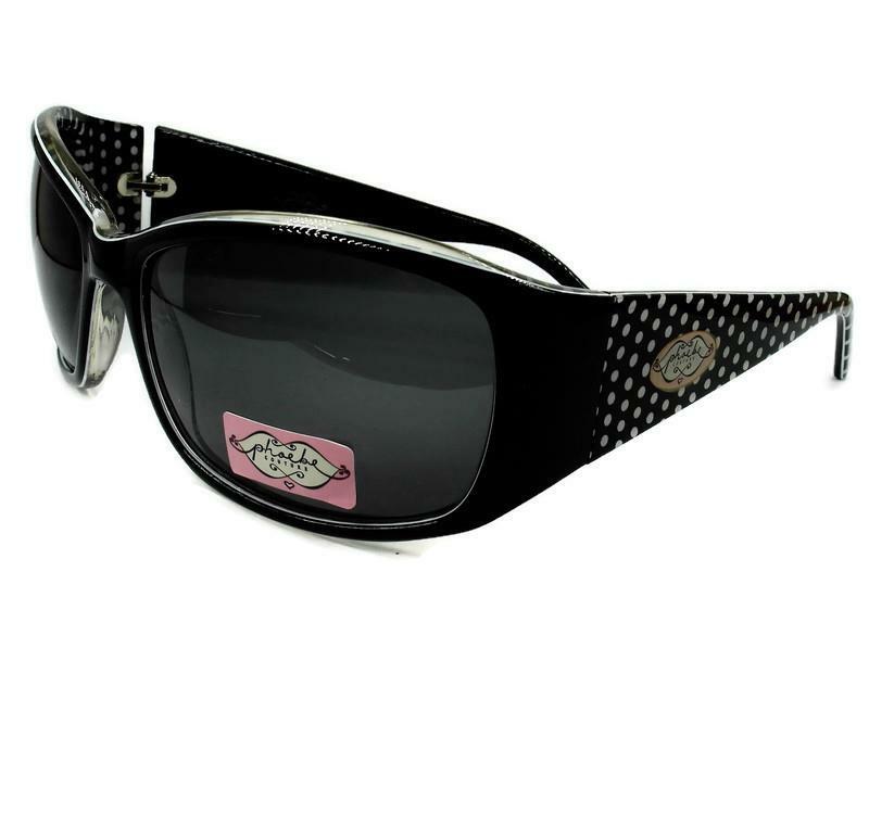 Phoebe Couture 402 Sunglasses Polarized Black Pink Hard Case  display picture 1