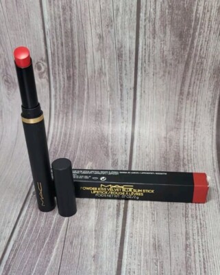 MAC  POWDER KISS VELVET BLUR SLIM STICK # 889 RUBY NIB 
