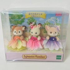 Ensemble robe Sylvanian Families bébé trio fleurs jouet poupée Calico Critter...