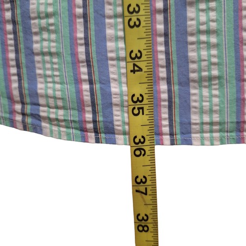 Ralph Lauren Men's Short Sleeve Green Striped Button Down Shirt Size 2XLT - Picture 7 of 14