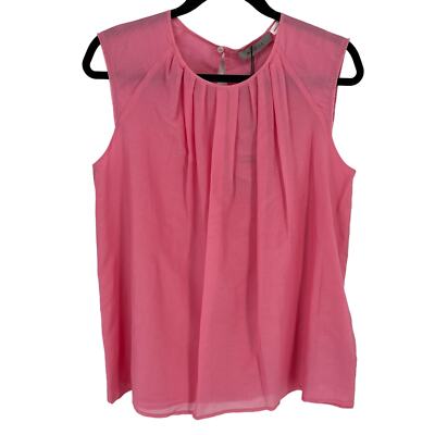 Marella Cotton Silk Pleated Cap Sleeve Blouse Shirt Womens Size 4 Pink