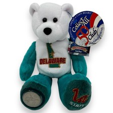 Delaware 1 Limited Treasures Coin Bear New 50 States of America Bears