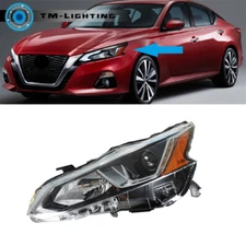 Headlight Halogen For 2019 2020 2021 Nissan Altima S SR SV Headlamp Left Side