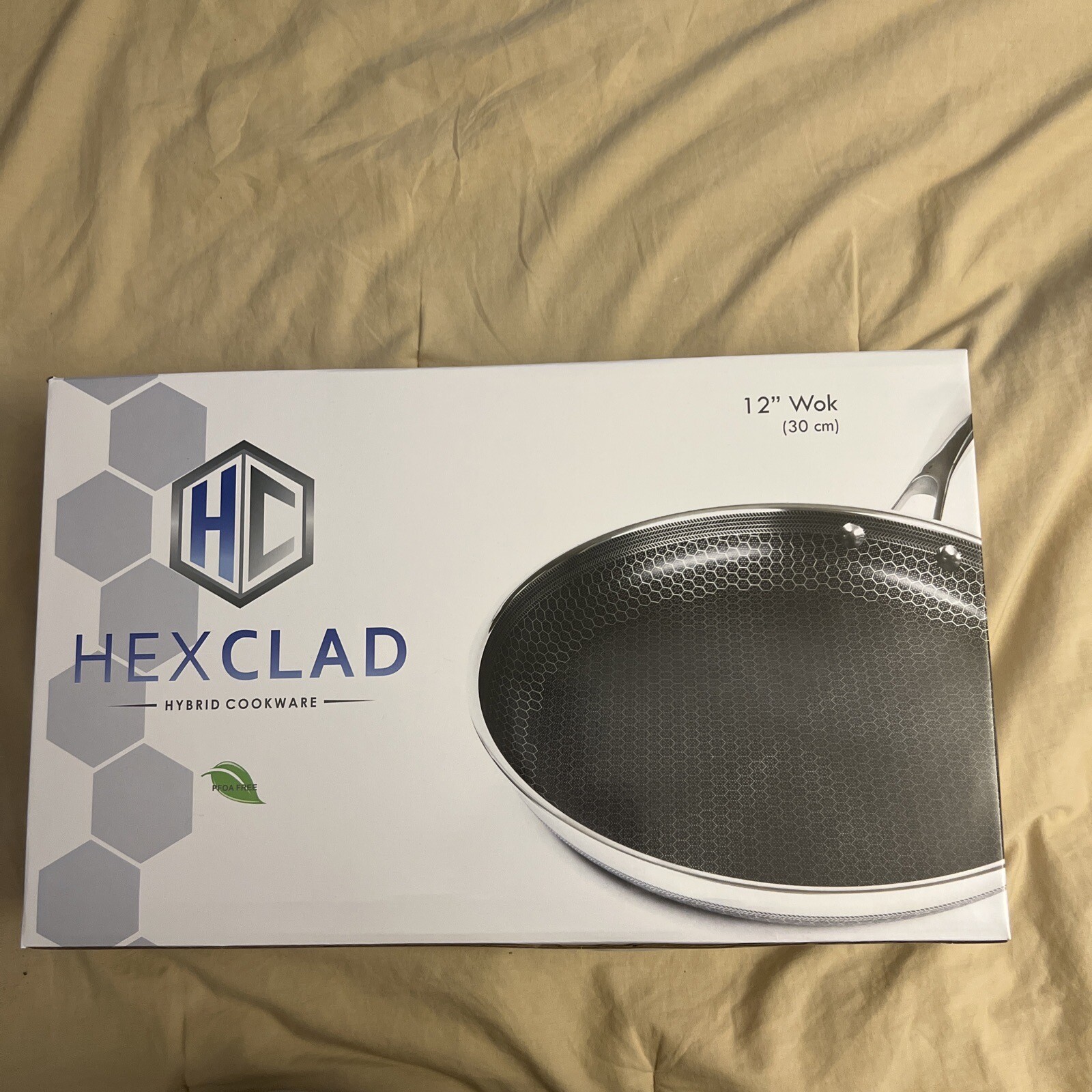Hexclad Commercial Hybrid Cookware Stainless Steel Nonstick 12" Wok eBay