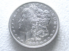 1886-O Morgan Dollar, Quality Coin Nearly Unc. Obv.  (20-H)++++