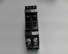 1 GE THQP215 2 Pole Circuit Breaker, 15 Amp