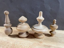 WOODEN CLOCK FINIAL ANTIQUE VINTAGE *BUILD YOUR OWN LOT* *$5 FLAT RATE SHIPPING*