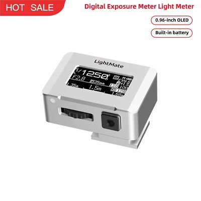 LightMate Lite 2R 30° Digital Exposure Meter Light Meter Two Dials f/Film Cam #E