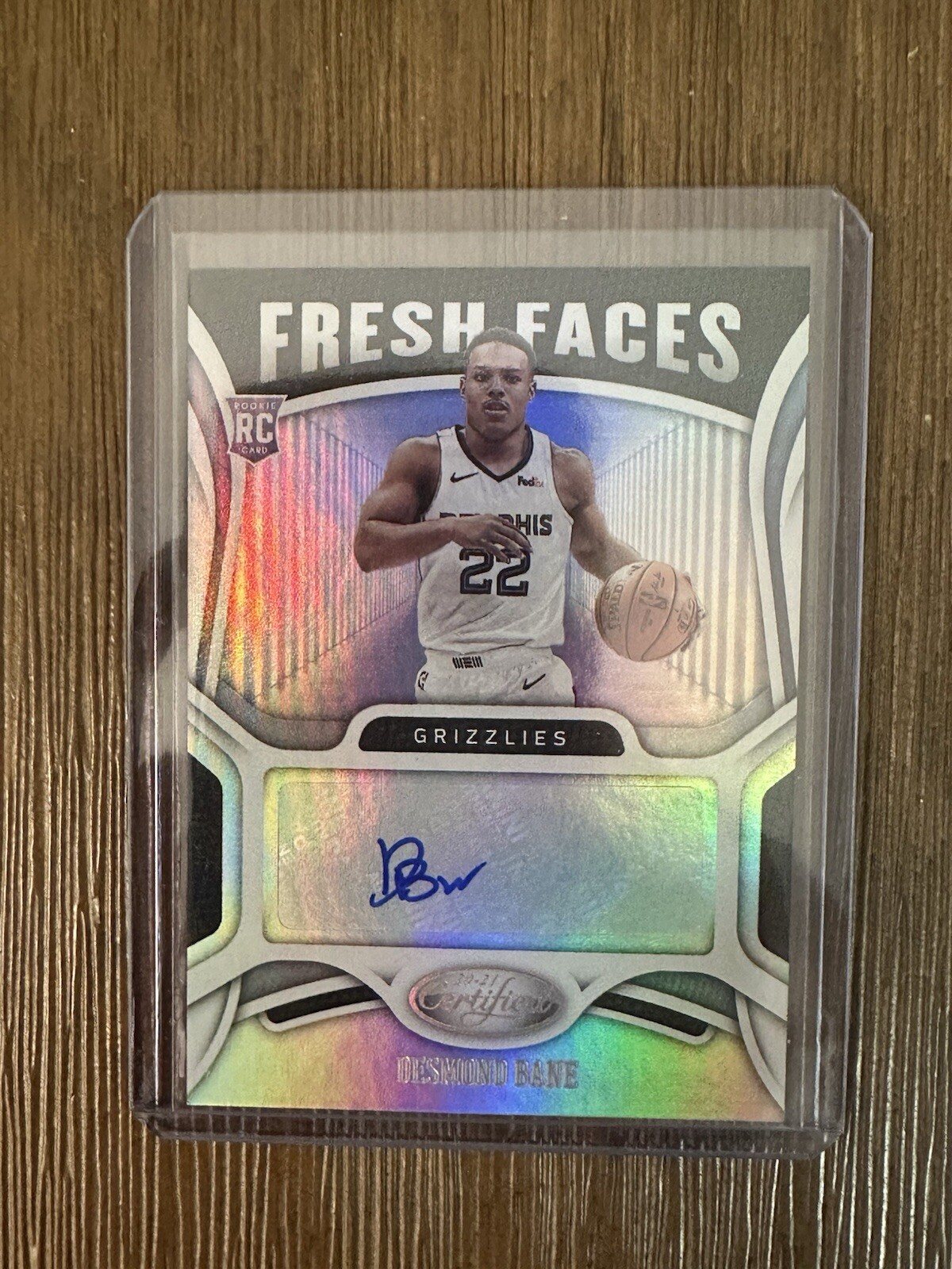 2020-21 Panini Certified Desmond Bane Fresh Faces Rookie Auto #FS-BAN