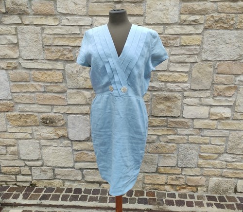 Valentino Miss V abito in lino vintage fine anni 80 inizio 90 tg presunta  44(M) | eBay