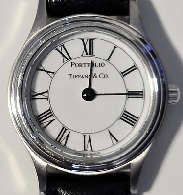 Portfolio Tiffany and co Womens watch great condition Tiffany Portfolio Ladies Watch Stainless Steel Lizard Band  main image 4