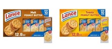 Lance Sandwich Crackers 10 Pack,6 Sandwiches Each Choose Your Flavor 10.28 oz
