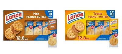 #ad Lance Sandwich Crackers 10 Pack6 Sandwiches Each Choose Your Flavor 10.28 oz $6.54
