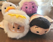 Disney Tsum Tsum Plush Little Mermaid Lot Prince Eric Scuttle Ursula King Triton