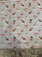 Christmas Santa Shower Curtain Great Condition