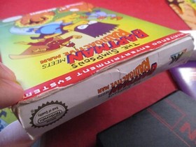 The Simpsons Bartman Meets Radioactive Man (Nintendo NES) COMPLETE w/ Box poster