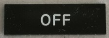 NEW A22Z-3443B-6 / A22Z3443B6 Omron, Legend Plate "OFF"