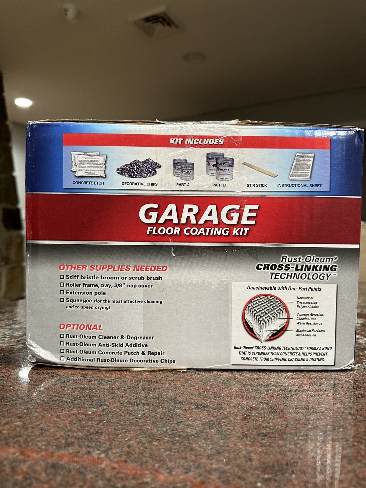 RustOleum EpoxyShield Garage Floor Coating Kit 2 gal Gray Gloss 500sq
