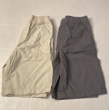 Faded Glory Khaki and Dark Grey Boys Shorts- Size L 10/12
