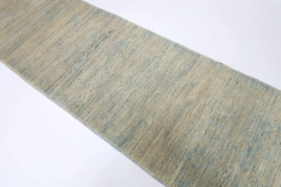 10 ft Hallway Tribal gabbeh Runner Rug Afghan Hand Knotted Wool Bedroom Rug - Image 2 of 4