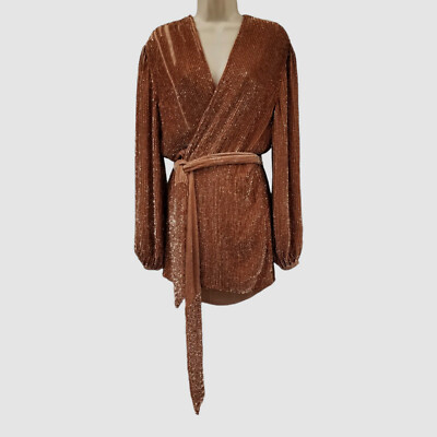 retrofete gabrielle sequin wrap dress Gabrielle Sequin Robe Retrofete