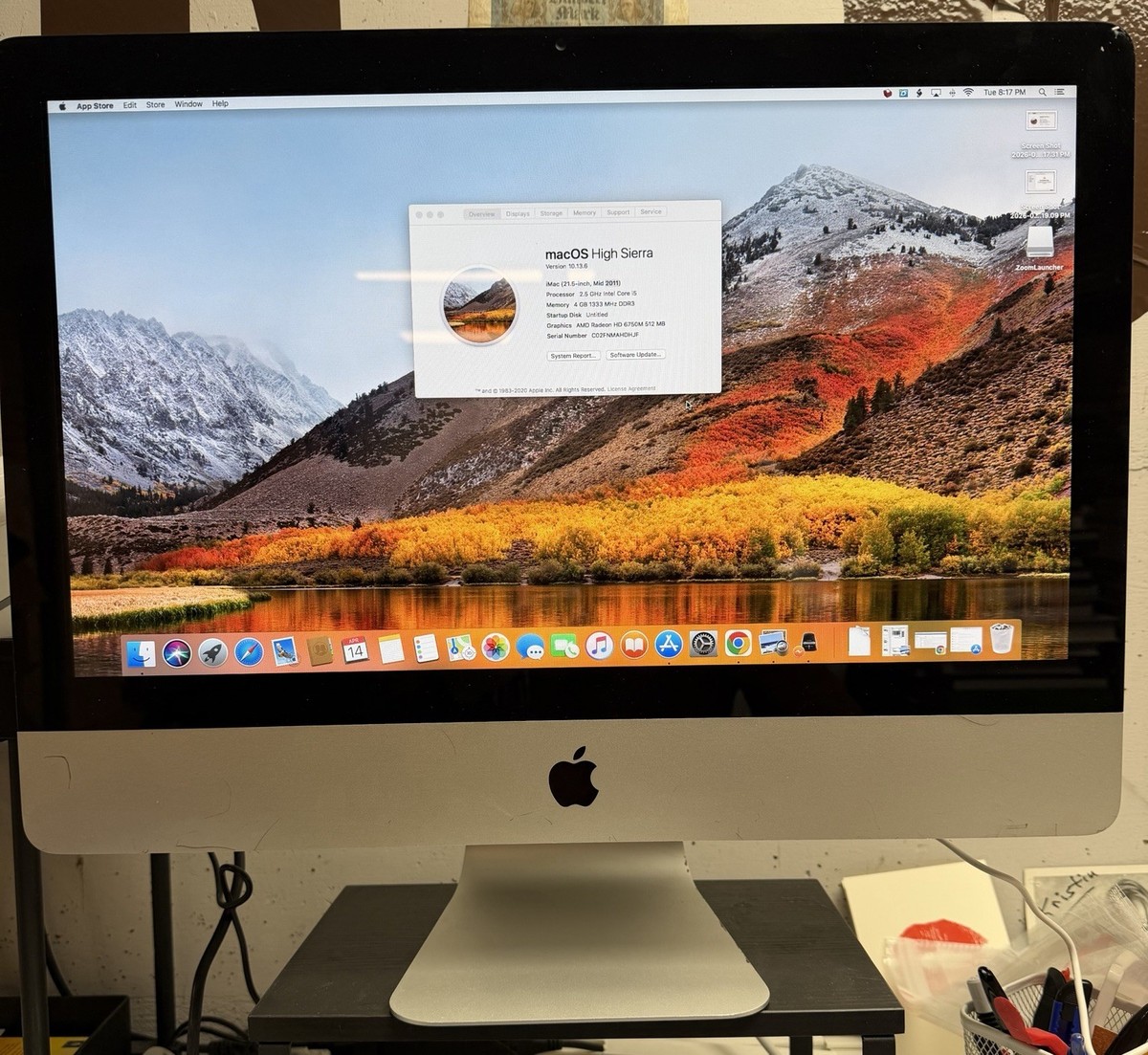 Apple iMac 21.5” Mid 2011 Intel i5 2.5GHz 4GB RAM 500GB HDD macOS