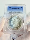 1883 Morgan Silver Dollar $1 PCGS MS62PL