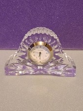 Royal Garden Miniature Crystal Mantel Clock – Quartz  – 2 Slight Chips – Working