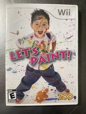 Let's Paint Nintendo Wii Game With Case Good Used Condition