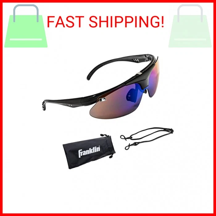 富兰克林体育美国职棒大联盟 - 翻转棒球 + 垒球太阳镜儿童 + 成人 - — 第 2/2 张图片