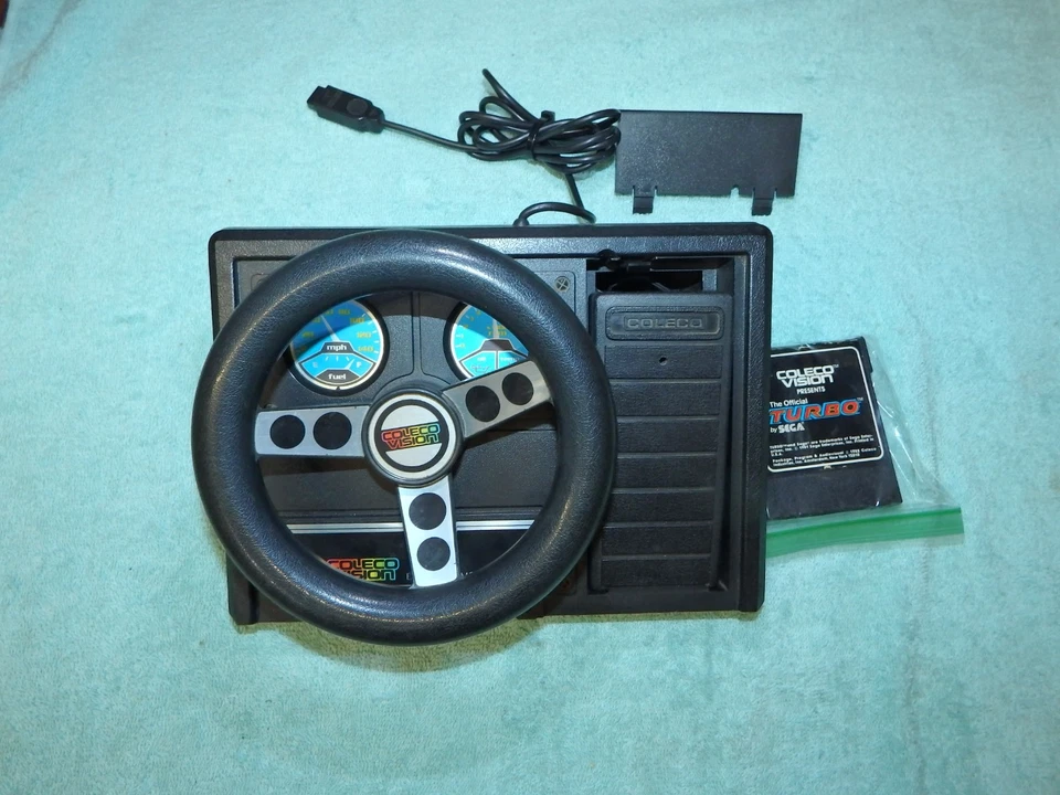 Vintage ColecoVision Expansion Module #2 Steering Wheel And Pedal Tested/works - Image 3 of 4