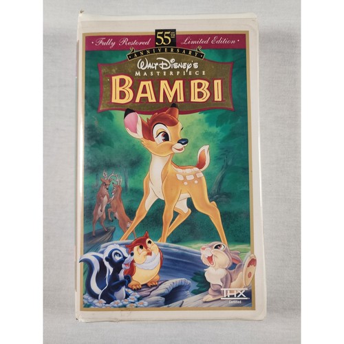 Walt Disney Bambi VHS 55th Anniversary Limited Edition Masterpiece Collection