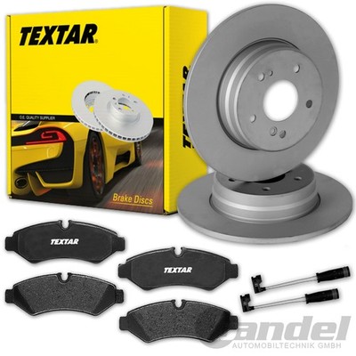 TEXTAR BREMSSCHEIBEN 298mm + BELÄGE HINTEN passend für MERCEDES SPRINTER 907 910