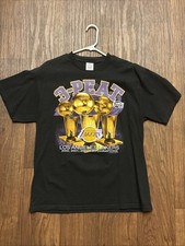  Vintage Y2k Lakers 3 Peat Championship Shirt Large