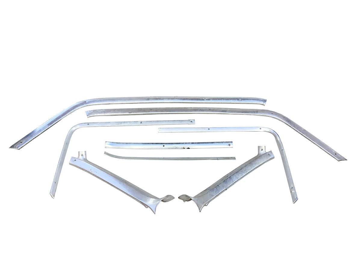 1963-1964 Chevy Impala 2-Door Hardtop Interior Headliner Molding Trim Set USED
