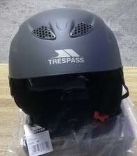 “NEW” TRESPASS “BLACK” SNOW SPORTS UNISEX SKI HELMET “M” 54cm-58cm c/w TAG