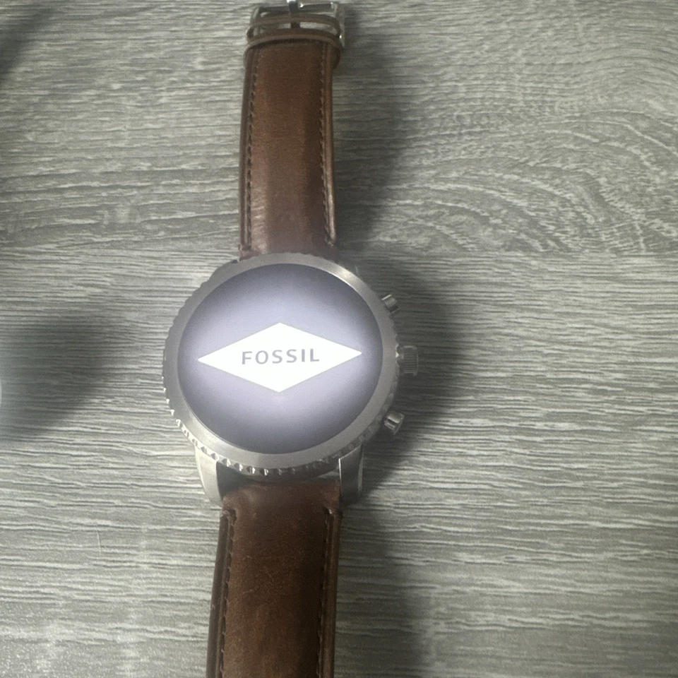 FOSSIL Gen 3 Smartwatch Q Explorist Stainless Steel Brown Leather FTW4003  - Image 2 of 4