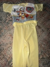 Vintage Winnie The Pooh Disney 2 Piece Boys Snap Waist Pajamas Tiger Beach 4T