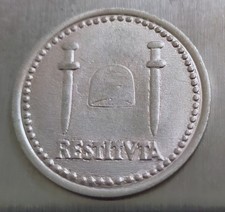 Moneda Romana Espadas Y Casco Plata