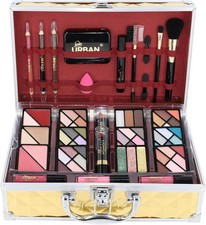 Gold Vanity Case 73-Piece Vegan Makeup Set – Cruelty-Free Travel Gift