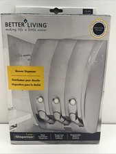 Better Living Model 81334 Curve the Dispenser Shower Dispenser-Silver Gloss New