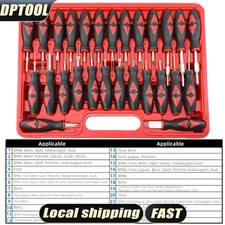 Car Electrical Terminal Wiring Crimp Connector Pin Release Removal Tool Kit 27pc