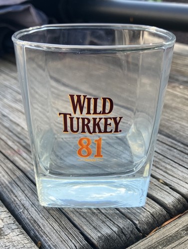 Wild Turkey 81 Proof Rocks Old Fashioned Glass.