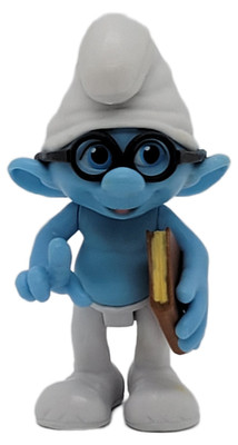 Jakks Pacific 2011 The Smurfs Movie Brainy Smurf (Loose)
