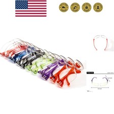 EyePRO Safety Glasses  Goggles Set, Clear Anti-Fog Lens, UV400 Protection, A...