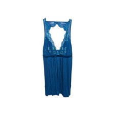 NWT Soma Blue Lace Slip Dress Nightgown Women's Medium