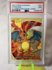 2000 TOPPS POKEMON TV ANIMATION CLEAR CARDS #PC3 CHARIZARD PSA 9