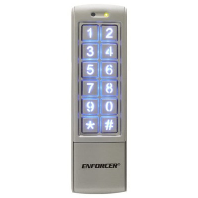 SK-2323-SDQ Mullion-Style Weatherproof Digital Access Keypad; 12~24 VAC/VDC o...