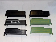 Lot Of 6 Troubled HO Mantua Tyco Steam Locomotive Tender Shells